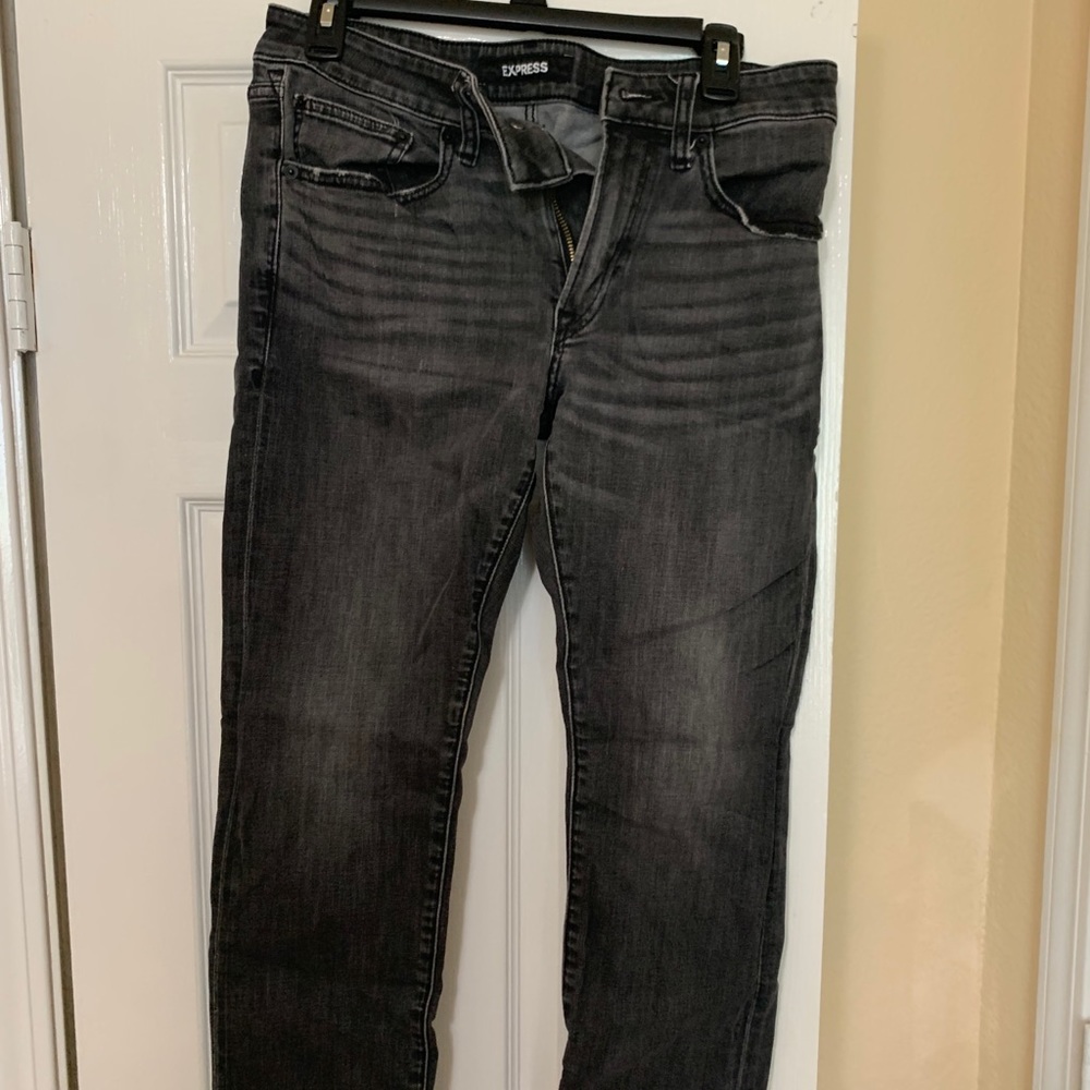 Express Dark Washed Slim Jeans
